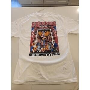 vtg 90s BIG JOHNSON Firehouse Slide Down My Pole  T-Shirt L